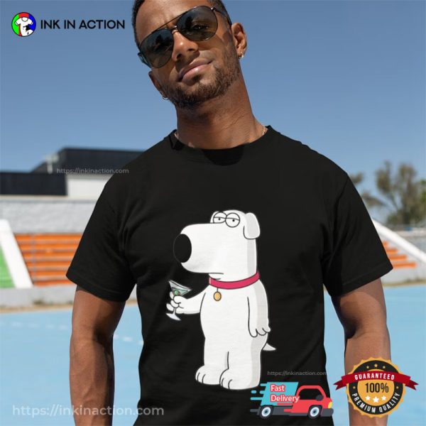Custom Brian Griffin Graphic, Family Guy T-shirt