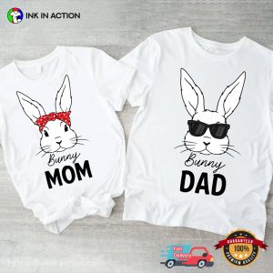 Custom Rabbit Bunny Mother And Bunny Mother Shirt 3