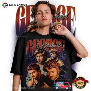 GEORGE MICHAEL Graphic 90's Limited Tee 4