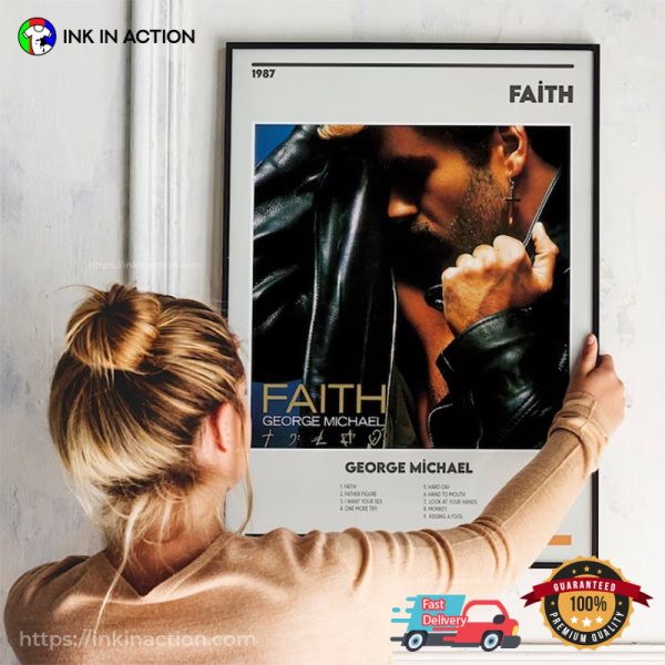 George Michael Faith Music Album Poster
