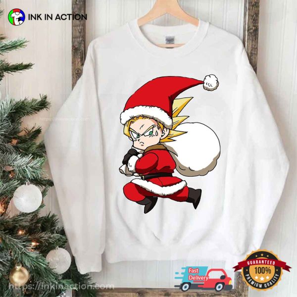 Gohan Wearing Santa Suit Dragon Ball Z Shirt