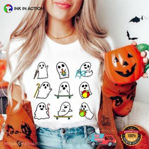 Halloween Ghost Squad Tee, Ghost Spooky Season T-Shirt
