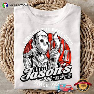 Jason Vorhees Serving the Best Cuts halloween t shirts for adults