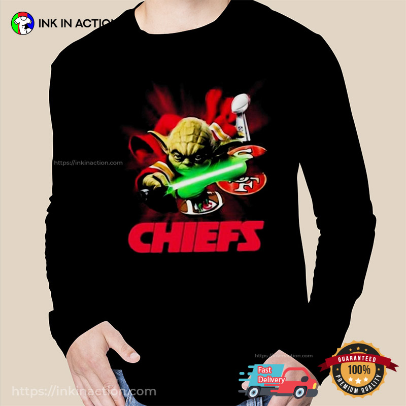 Kansas City Chiefs Master Yoda Art T-shirt - Ink In Action