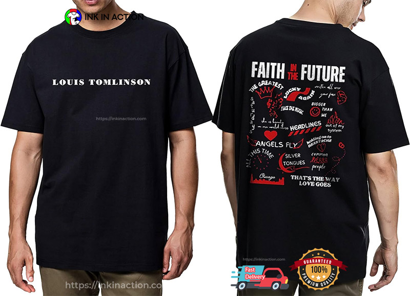 Official Louis Tomlinson Tour 2023 Faith In The Future World Tour, Louis  Tomlinson Merch - Ink In Action