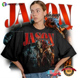 Limited Jason Voorhees Friday The 13th Film Series Vintage T-Shirt