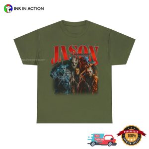 Limited Jason Voorhees friday the 13th film series Vintage T-Shirt
