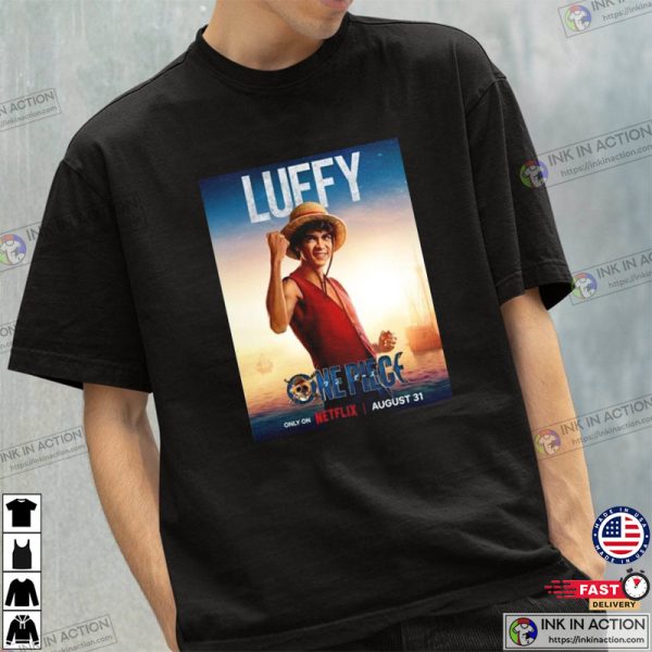 Luffy One Piece Live Action Netflix Poster Shirt