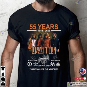 Led Zeppelin 55 Years Anniversary Fan Shirt