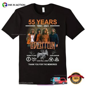Led Zeppelin 55 Years Anniversary Fan Shirt 3