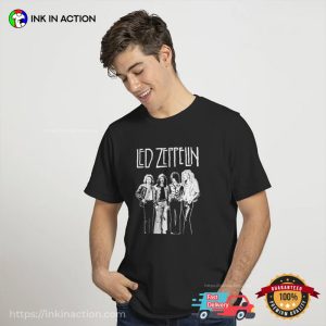Led Zeppelin Rock Band BW Style T-shirt