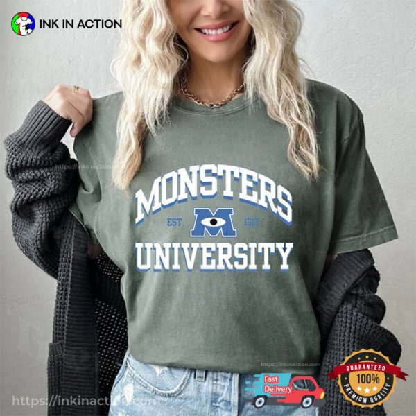 Monsters University Comfort Colors Shirt, Monsters Inc Merch
