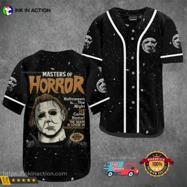 Michael Myers Halloween Costume Out Fit Ideas Master Horror Baseball Jersey