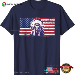 Native American US Flag Native American T-shirts