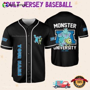 Personalized Mike And sully In Monsters University Baseball Jersey