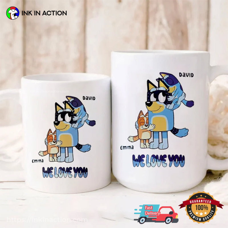 Bluey Family Mugs 
