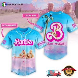 Personalized Barbie 2023 Trending Movie Barbie Baseball Jersey