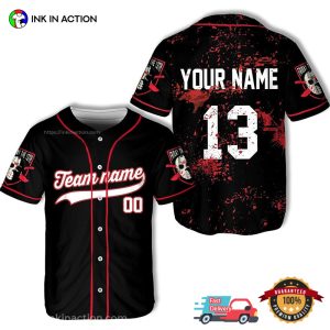 Personalized Jason Voorhees Friday The 13th Horror Movie Icons Baseball Jersey