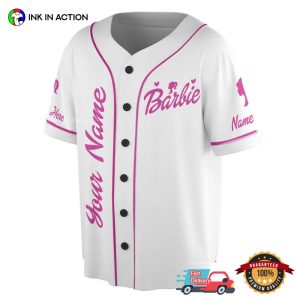 Personalized Custom Name Barbie Baseball Jersey