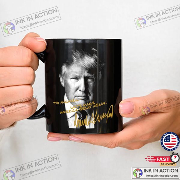 Personalized President Donald Trump Autographed Mug