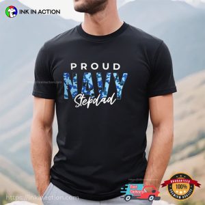 Proud Navy Stepdad Shirt Gift For Navy Stepdad