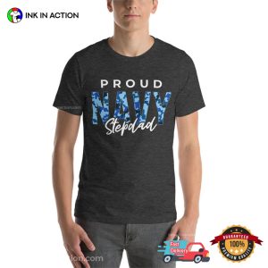 Proud Navy Stepdad Shirt Gift For Navy Stepdad 5