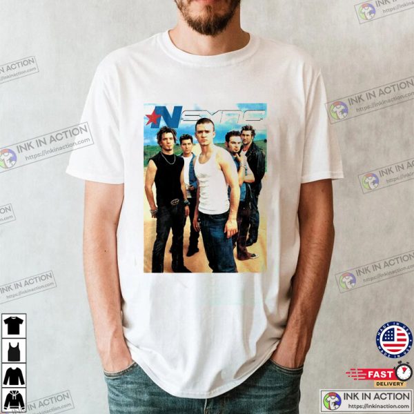 Retro 90s NSYNC Band Pop Music Shirt