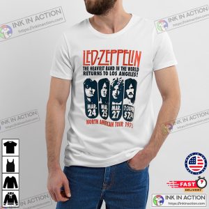 Retro Led Zeppelin North America Tour 1975 Shirt
