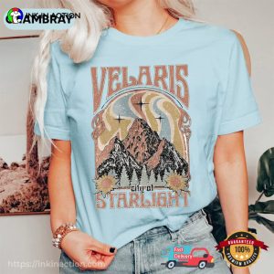 Retro Velaris City Of Starlight Comfort Colors Shirt 3