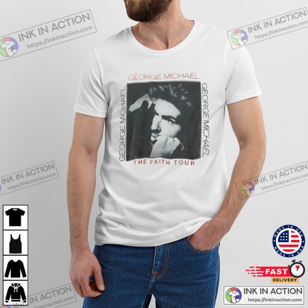 Retro George Michael Wham The Faith Tour Tee