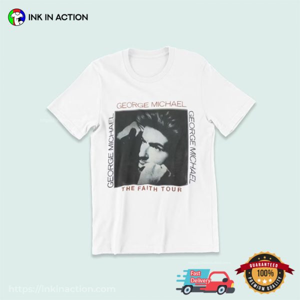 Retro George Michael Wham The Faith Tour Tee