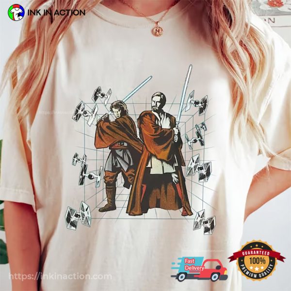 Star Wars Anakin Skywalker & Obi-Wan Kenobi Graphic Shirt