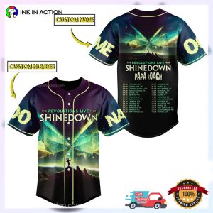 Shinedown Band Tour 2023 Baseball Jersey
