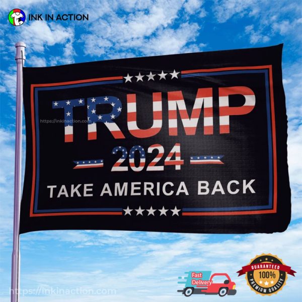 Trump 2024 Take America Back Flag, College Dorm Wall Decoration