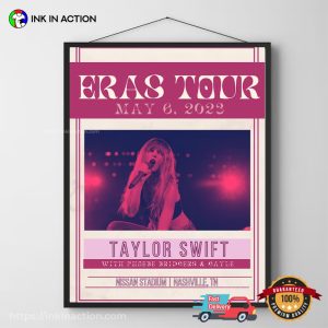 Taylor Swift Eras Tour May 6, 2023 Nissan Stadium Nashville, TN Poster
