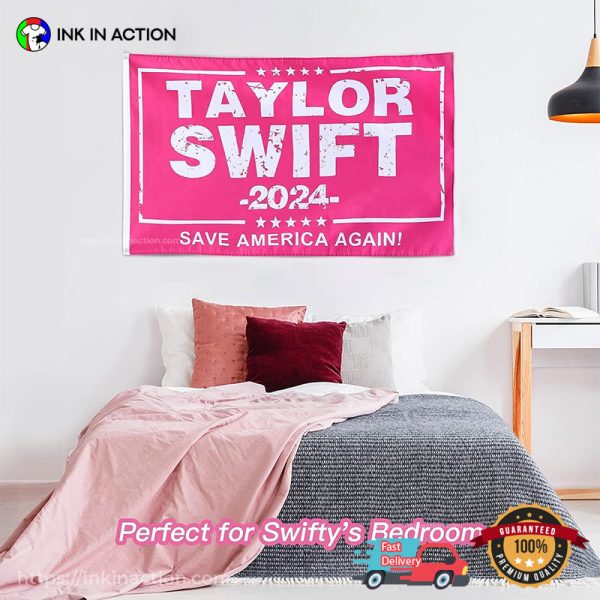 Taylor Swift 2024 Flag, Funny Party Swift Wall Tapestry Decor
