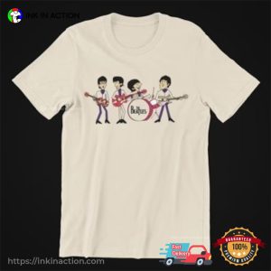 The Beatles Vintage Animated Rock T-shirt