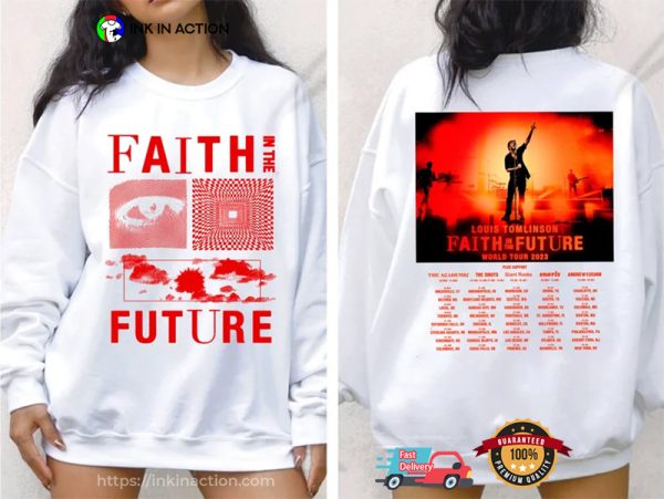 Vintage Faith In The Future World Tour 2023 North America Louis Tomlinson Shirt