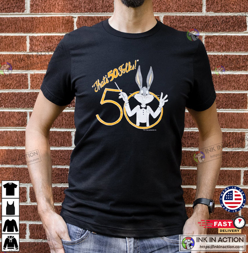 Vintage 90s Looney Tunes, 50th Anniversary T-shirt - Print your