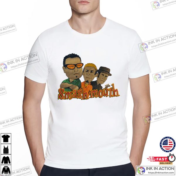 Vintage 90s Smash Mouth Punk Rock Style T-shirt