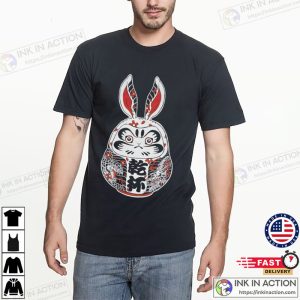 Vintage Artists Daruma bunny t shirt 3