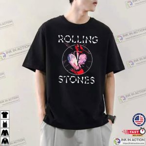 Vintage The Rolling Stones HD Prism Heart Shirt 1