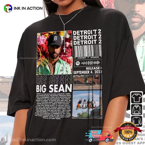 Vintage Big Sean Rap Hiphop T-shirt