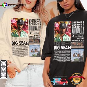 Big Sean - Detroit 2 Long Sleeve T Shirt Tee Big Sean Big Sean