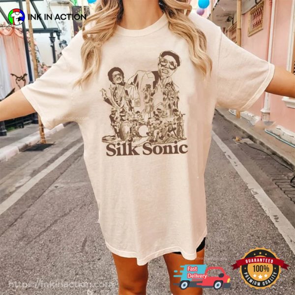 Vintage Bruno Mars Silk Sonic, Planet 2023 Tee