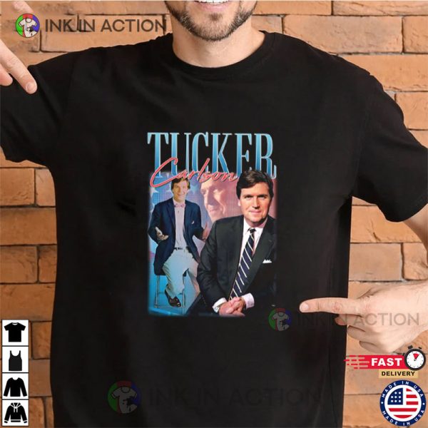 Vintage Tucker Carlson Fox News T-shirt