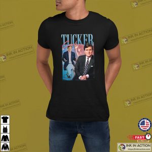 Vintage tucker carlson fox news T shirt 4