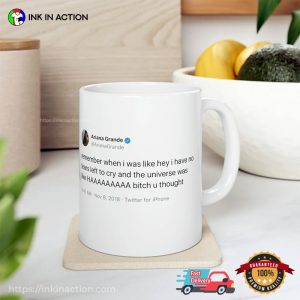 ariana grande 2023, No Tears Left Tweet Mug 2