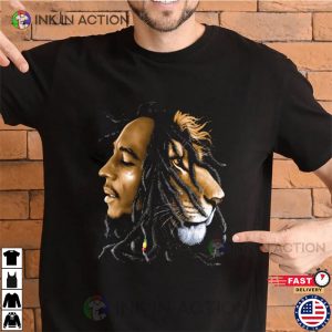 Bob Marley Lion Art T-Shirt