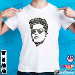 Bruno Mars Hits, Bruno Mars Music T-shirt